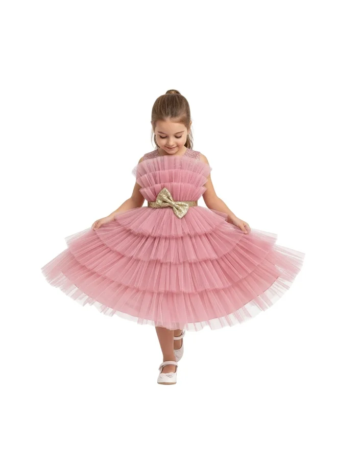 دىدانيالا فستان مكشكش وردي